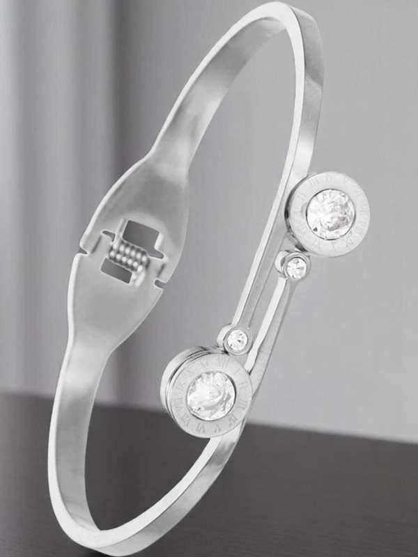 Bracelet Stainless Steel With Crystal Bangle Bracelets For Women
