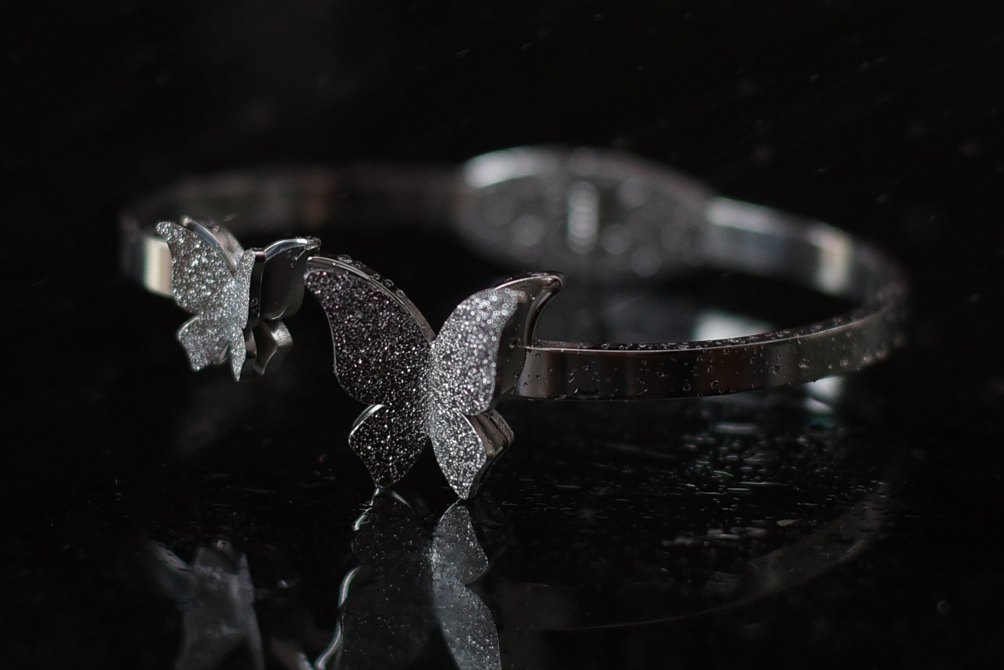 Butterfly Celestial Ayat Ul Kursi Round Bangle Silver925