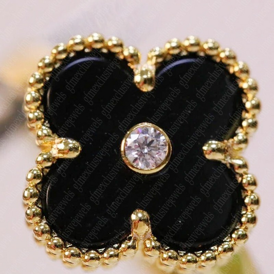 Flower Bezel Engagement Ring