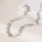 Women's Fashion Geometric Hollow Square Chain Necklace - Retro Minimalist Style, Perfect for Parties and Casual Attire