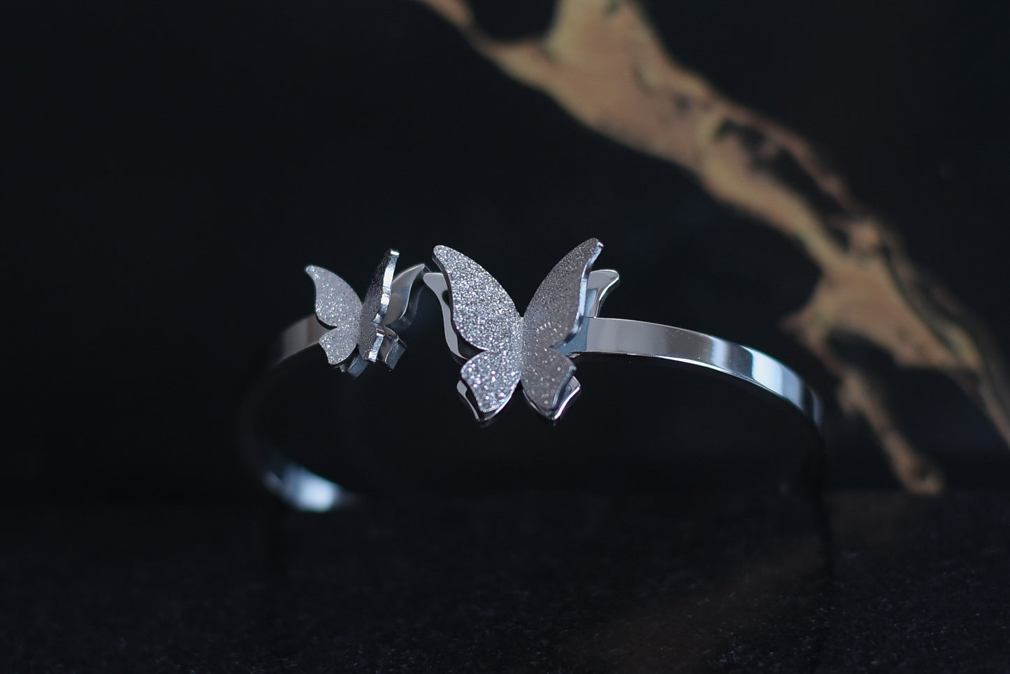 Butterfly Celestial Ayat Ul Kursi Round Bangle Silver925