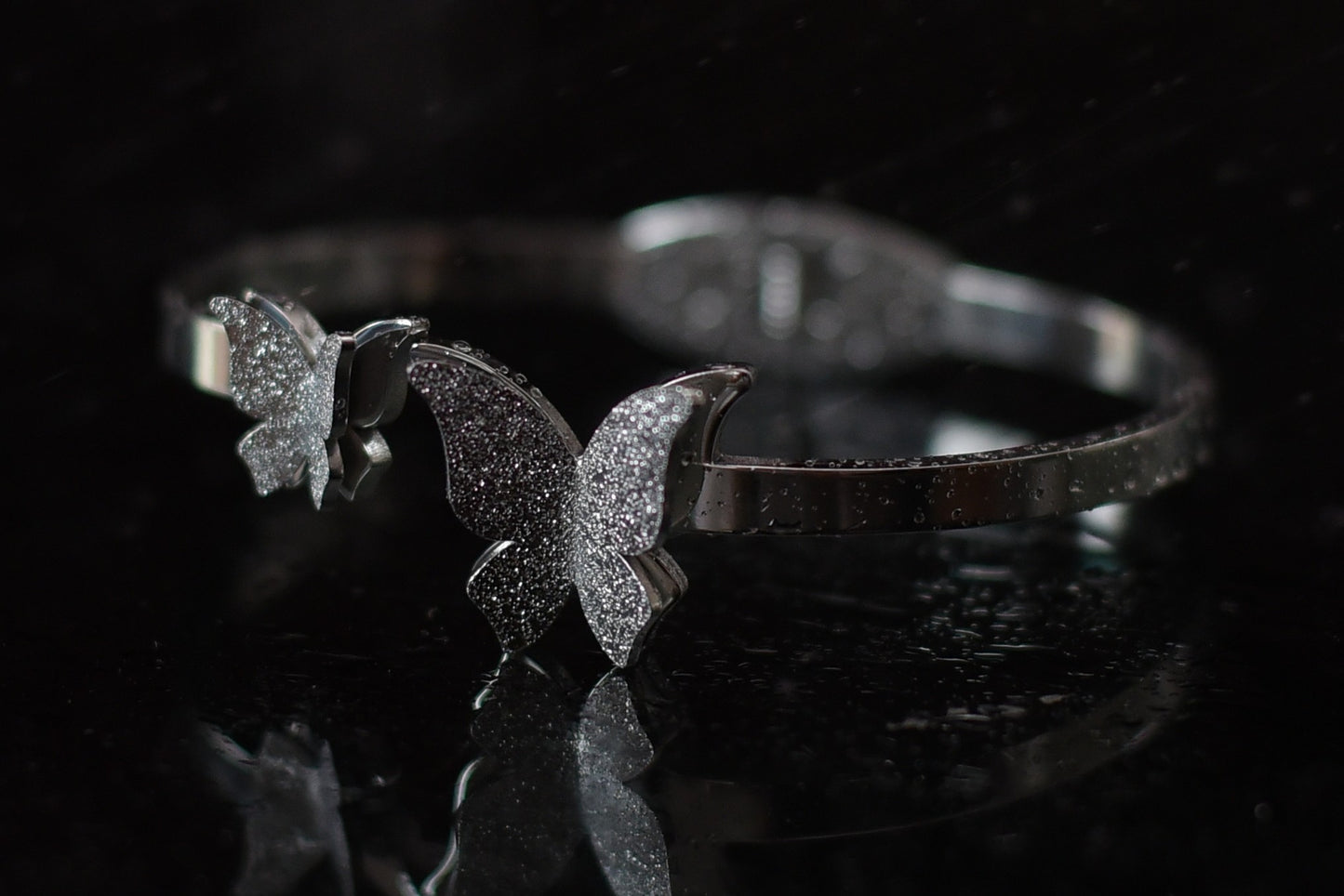Butterfly Celestial Ayat Ul Kursi Round Bangle Silver925