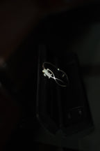 Ouz Kara Round Studded Bangle with Zircon Silver925