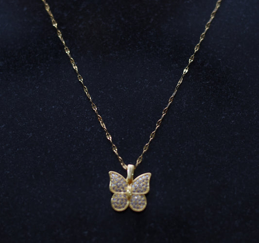 Butterfly Classic Abstract Mens Chain Silver925 Size-60