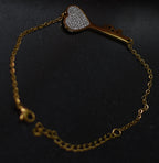 Classic Round Studded Bracelet with Zircon Silver925