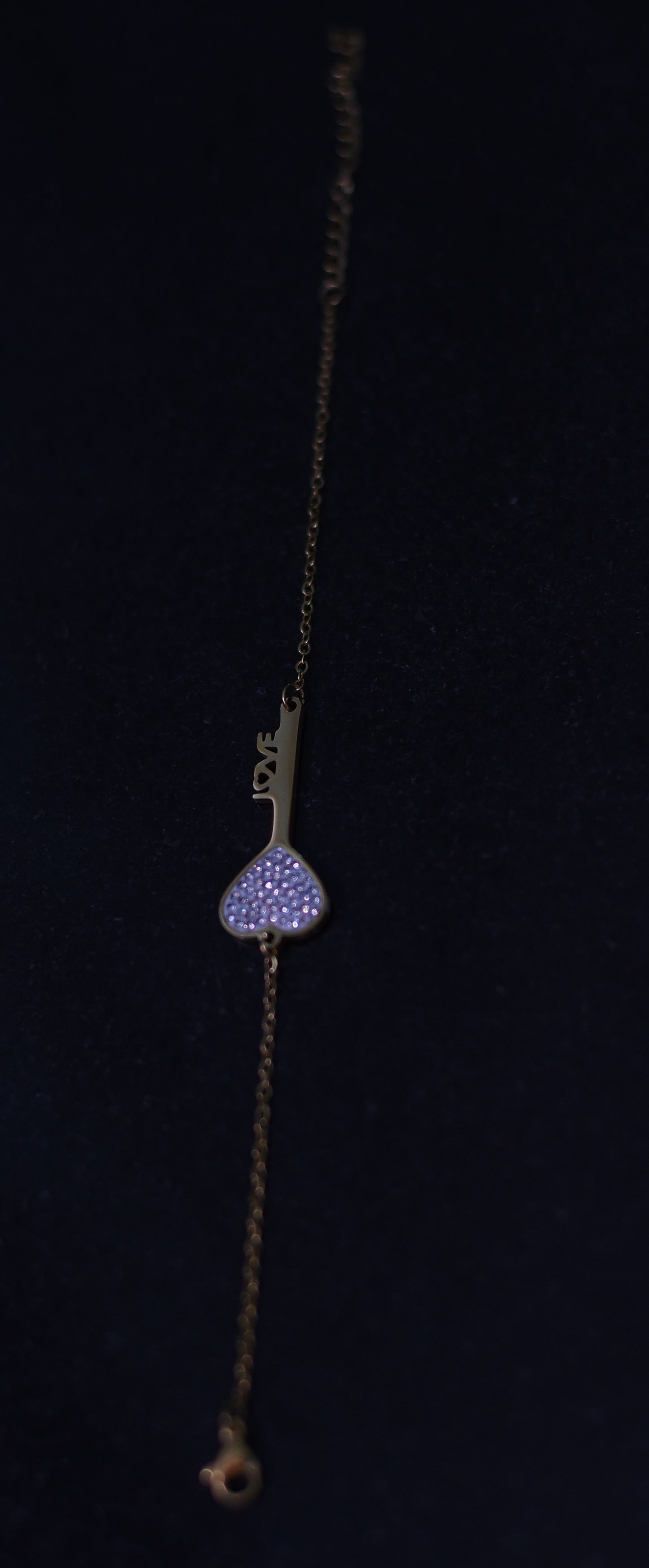 Classic Round Studded Bracelet with Zircon Silver925