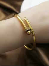Stainless Steel Jewelry Sets Gold Color Crystal Bracelets for Women Girl