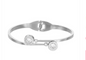 Bracelet Stainless Steel With Crystal Bangle Bracelets For Women